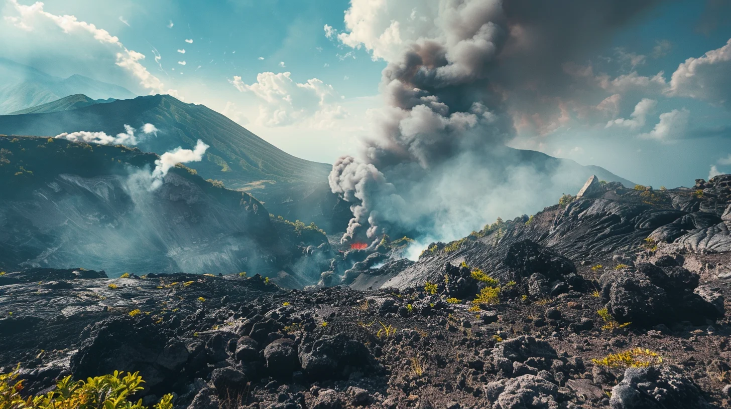 éruptions volcans